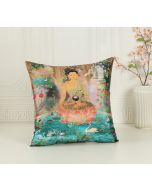 India Circus by Krsnaa Mehta Regal Magnificence Embroidered Cushion Cover