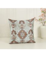 India Circus by Krsnaa Mehta Viridescent Motif Embroidered Cushion Cover