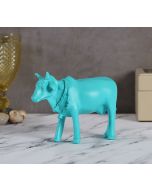 India Circus Cerulean Cow Figurine