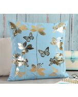 India Circus Fluttering Butterfly Foil Cushion Cover