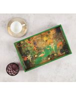 India Circus Mapping Animals Rectangle Serving Tray
