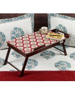 India Circus Poppy Flower Scarlet Laptop Table