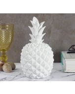 India Circus White Pineapple Decor Accent