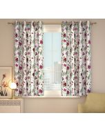 India Cirucs by Krsnaa Mehta Grey Floral Galore Window Curtain