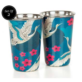 India Circus Aerial Moments Steel Tumbler Set of 2