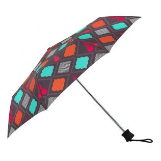 India Circus Assorted Geometry 3 Fold Umbrella