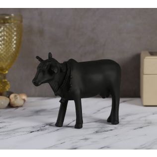 India Circus Black Beauty Cow Figurine