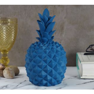 India Circus Blue Pineapple Decor Accent