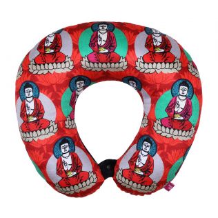 India Circus Buddatva Mandala Neck Pillow