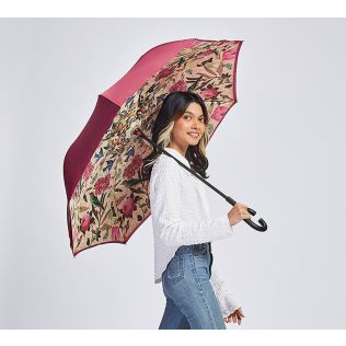 India Circus by Krsnaa Mehta Bird Land Reversible Reversible Umbrella