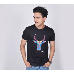 India Circus by Krsnaa Mehta Bull's Eye Unisex Extra Small T-Shirt