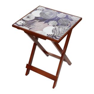India Circus by Krsnaa Mehta Discoid azure Square Side Table