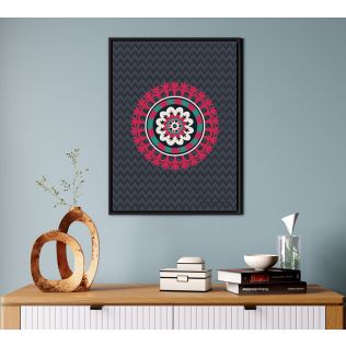 India Circus by Krsnaa Mehta Ellipse Framework Floating Framed Canvas Wall Art