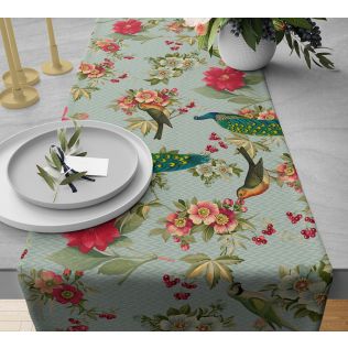 India Circus by Krsnaa Mehta Feathered Garden Bed and Table Runner