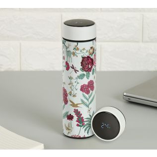 India Circus by Krsnaa Mehta Grey Floral Galore Smart Water Bottle