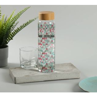 India Circus by Krsnaa Mehta Iron Blooming Dahlia Glass Bottle
