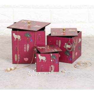 India Circus by Krsnaa Mehta Magenta Biome mystique Storage Box