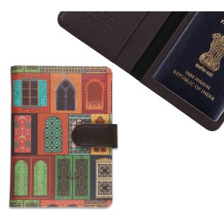 India Circus by Krsnaa Mehta Mughal Doors Reiteration Passport Cover