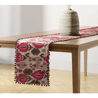 India Circus by Krsnaa Mehta Mystifying Dazzle Micro Velvet Bed and Table Runner