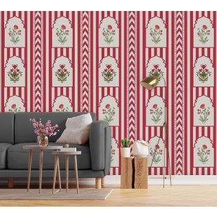 India Circus by Krsnaa Mehta Red Spell Wallpaper