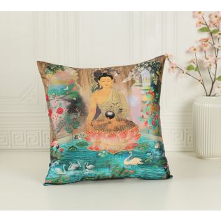 India Circus by Krsnaa Mehta Regal Magnificence Embroidered Cushion Cover