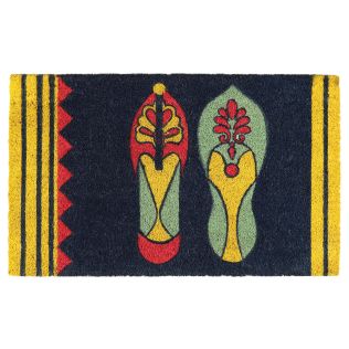 India Circus by Krsnaa Mehta Technicolor Jootis Blues Doormat