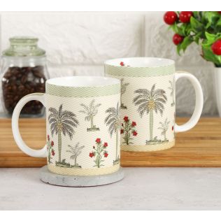 India Circus Chevron Palms Coffee Mug