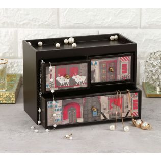 India Circus Doors of Mystical Wonder Chest of Drawer