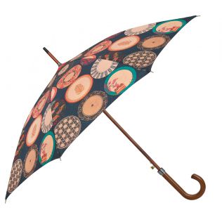 India Circus Platter Portrayal Umbrella