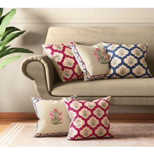 Buy Cushion Covers Online - Designer Sofa Cushion Covers - India Circus