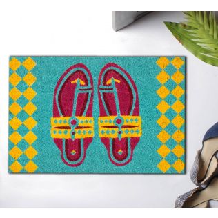 India Circus Step in Style Teal Doormat