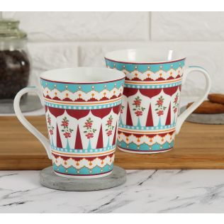 India Circus Magenta Quirk Zing Mug Set of 2