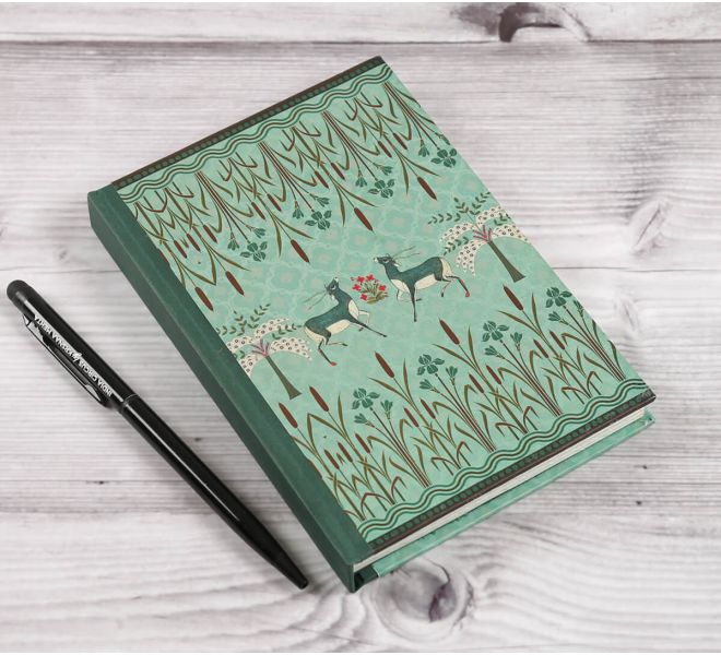 India Circus by Krsnaa Mehta Mirroring Deer Garden A6 Notebook