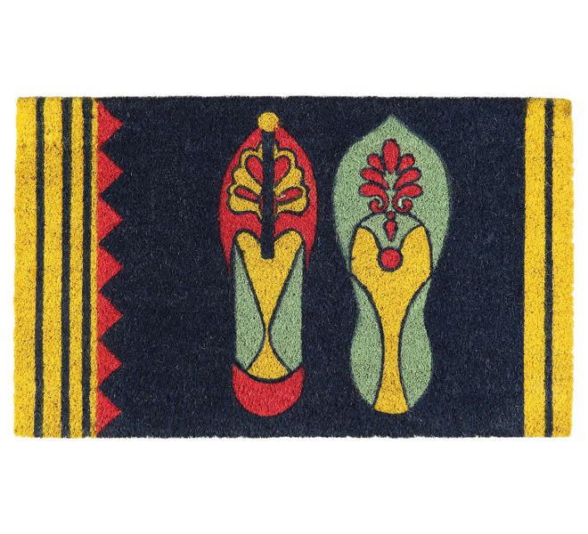 India Circus by Krsnaa Mehta Technicolor Jootis Blues Doormat