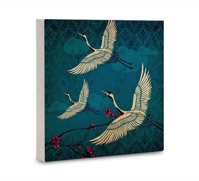 India Circus Legend of the Cranes Canvas Mounted Wall Art