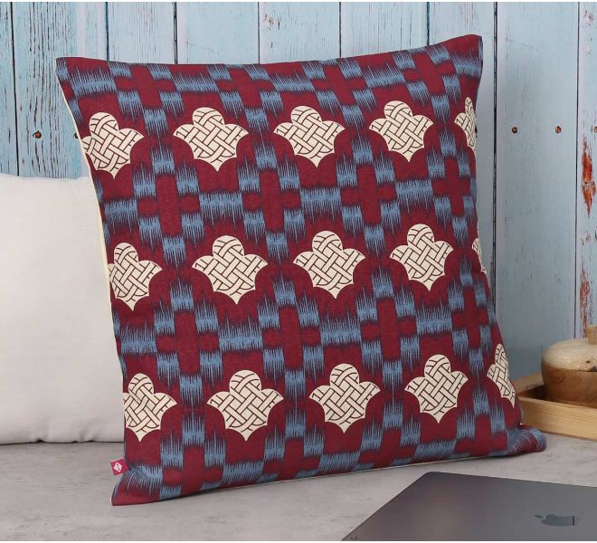 India Circus Wine Organised Ovule Cotton Cushion Cover