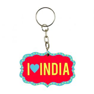 I Heart India Keychain
