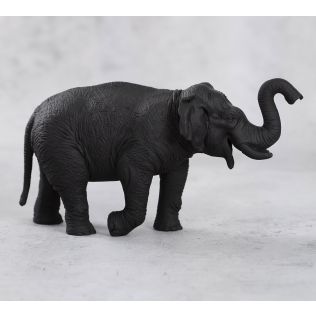 India Circus Black Baby Tusker Figurine