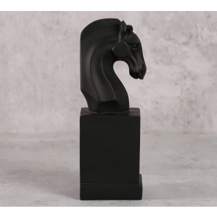 India Circus Black Beauty Horse Head Figurine