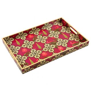 India Circus by Krsnaa Mehta Clover's Knotty Play Rectangle Serving Tray