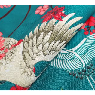 India Circus by Krsnaa Mehta Flight of Cranes Fabric