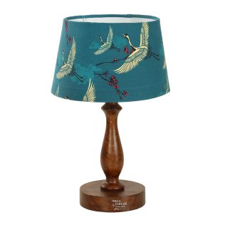 India Circus by Krsnaa Mehta Legend of the Cranes Drum Table Lamp