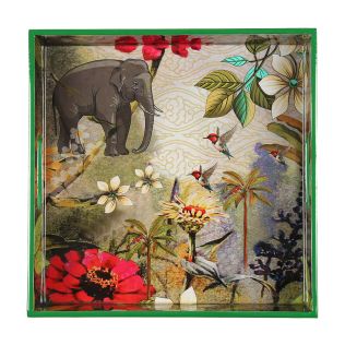India Circus by Krsnaa Mehta March of the Blossoms MDF Square Tray