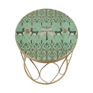 India Circus by Krsnaa Mehta Mirroring Deer Garden Side Table