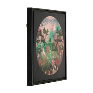 India Circus by Krsnaa Mehta Of Feathers and Blooms Floating Framed Canvas Wall Art
