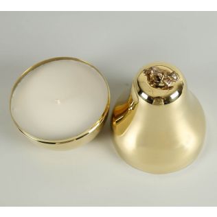India Circus by Krsnaa Mehta Pear Pardine Gleam Large Brass Candle Votive