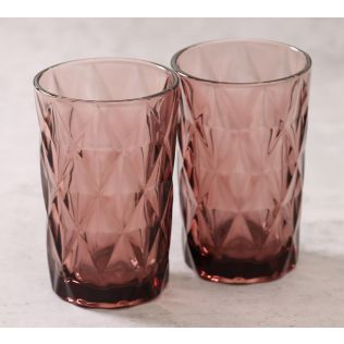 India Circus by Krsnaa Mehta Pink Embossed Glass