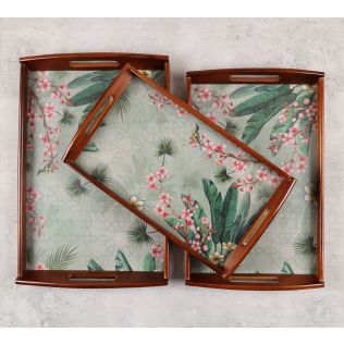 India Circus by Krsnaa Mehta Spring Bloom Trays Set of 3