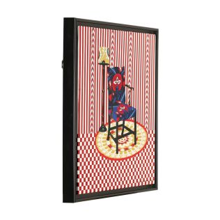 India Circus by Krsnaa Mehta Suzani Motif Floating Framed Canvas Wall Art