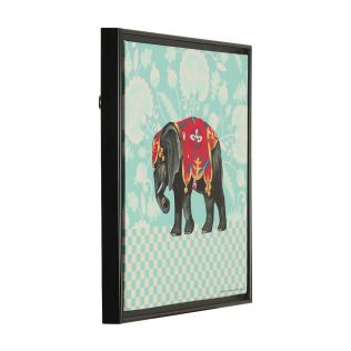 India Circus by Krsnaa Mehta Tusker Prime Floating Framed Canvas Wall Art